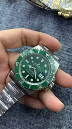 Rolex Submariner 116610LV with its iconic 40mm Green Dial Watch - WR003