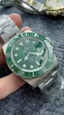 Rolex Submariner 116610LV with its iconic 40mm Green Dial Watch - WR003